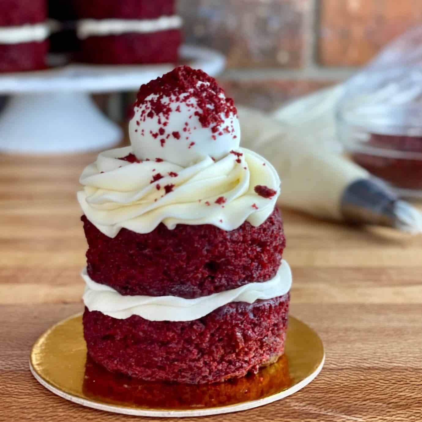 Super-Moist Mini Red Velvet Cakes - Amycakes Bakes
